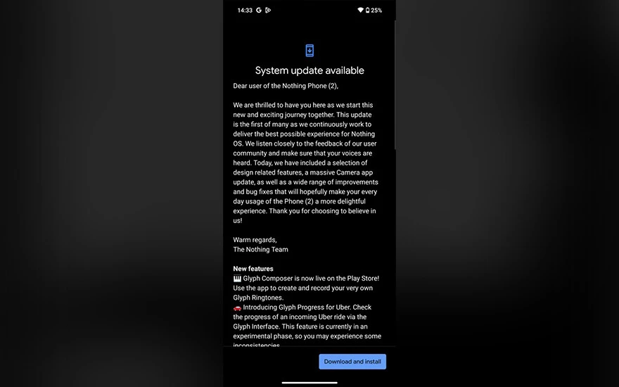 Nothing Phone 2'ye büyük güncelleme: Beklenen özellikler geldi