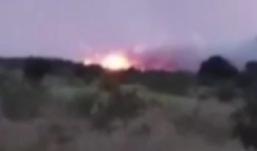 Kırım'da askeri üste yangın! Binlerce kişi tahliye edildi