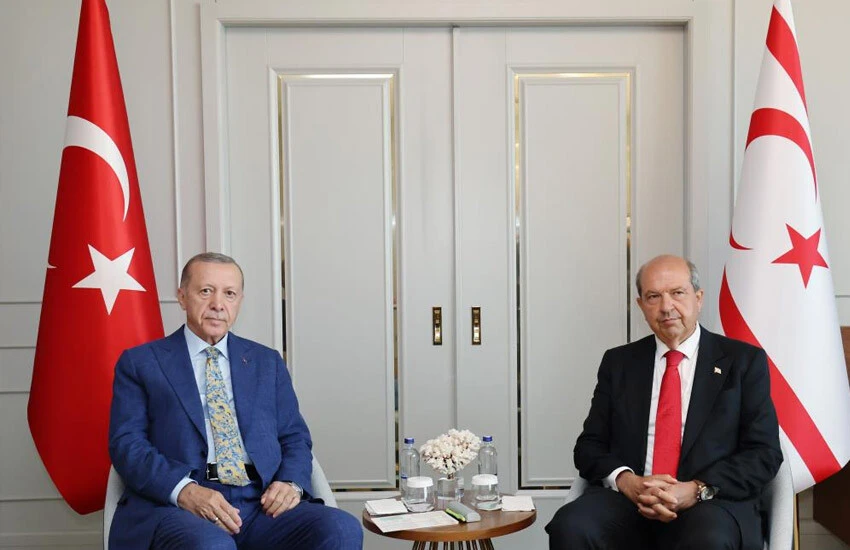 Son dakika! Cumhurbaşkanı Erdoğan, KKTC Cumhurbaşkanı Ersin Tatar ile görüştü
