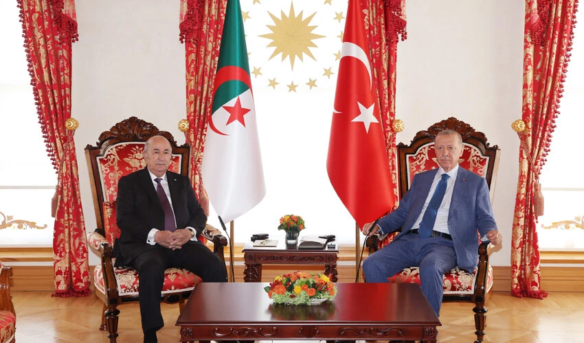 Cumhurbaşkanı Erdoğan Cezayirli mevkidaşı Tebbun ile görüştü