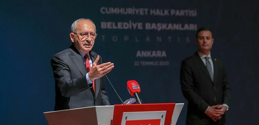 Kemal Kılıçdaroğlu konuşma yapıyor