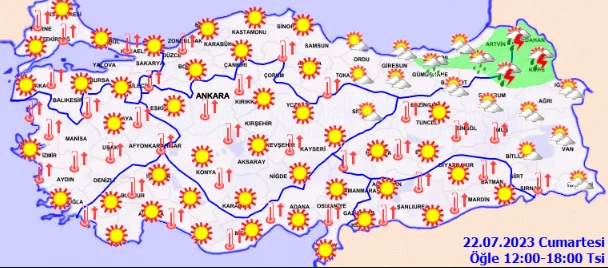 Meteoroloji ve uzmanlardan uyarılar peş peşe geldi! Dışarı çıkarken dikkat, Güneş kavuracak (22 Temmuz hava durumu)