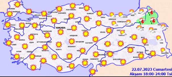 Meteoroloji ve uzmanlardan uyarılar peş peşe geldi! Dışarı çıkarken dikkat, Güneş kavuracak (22 Temmuz hava durumu)
