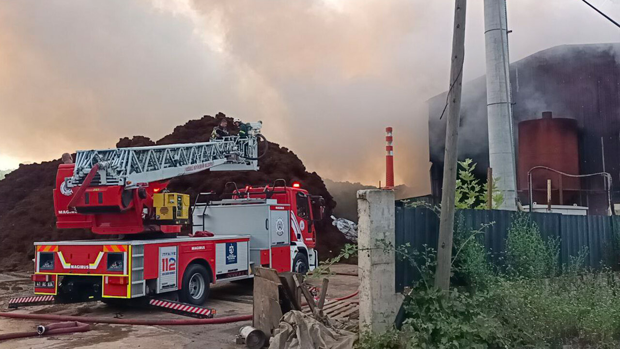 Kocaeli&#039;de geri dönüşüm fabrikasında yangın