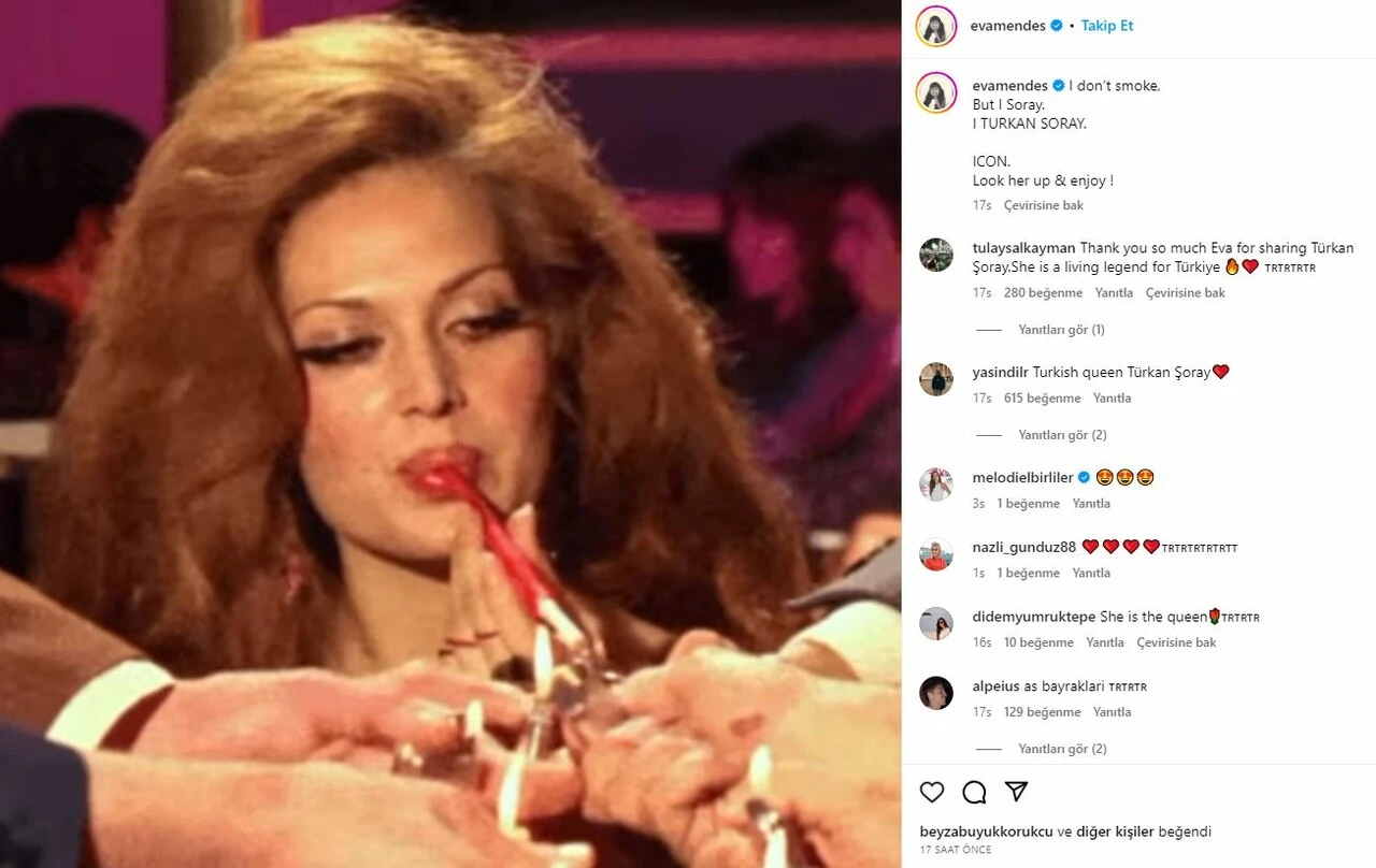 Dünyaca ünlü yıldız Türkan Şoray’ı paylaştı, sosyal medyayı yıkıldı!