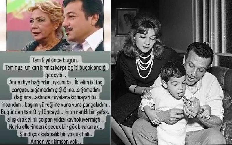 Kerem Alışık annesini ölüm yıldönümünde duygulandıran sözlerle andı! 'Annen yok, kimsen yok'