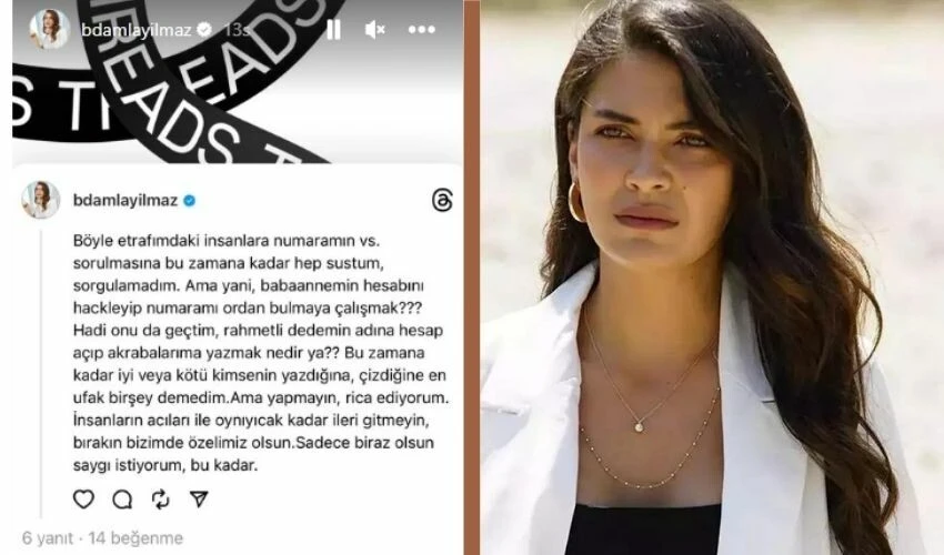 Biran Damla Yılmaz'ın takıntılı hayranı bunu da yaptı! Oyuncu ateş püskürdü