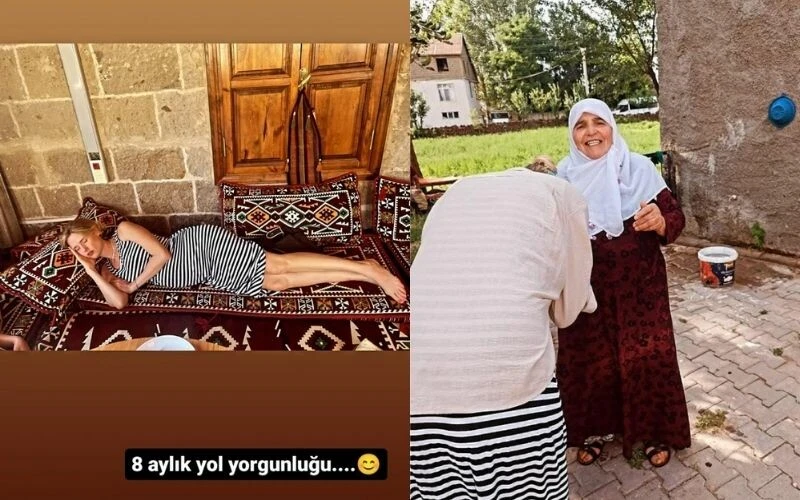 Wilma Elles, Bitlis'e kayınvalidesinin elini öpmeye gitti!
