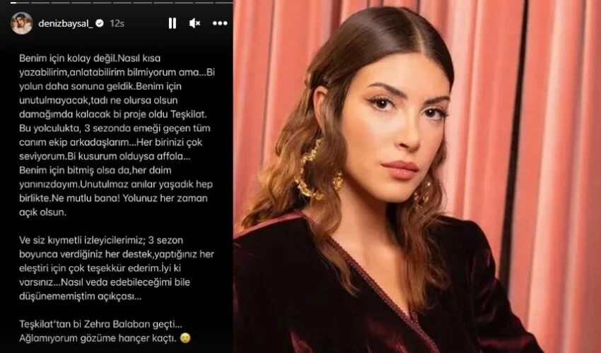 TRT1 dizisi Teşkilat'ta bomba ayrılık! Başrol oyuncusu veda mesajı yayınladı