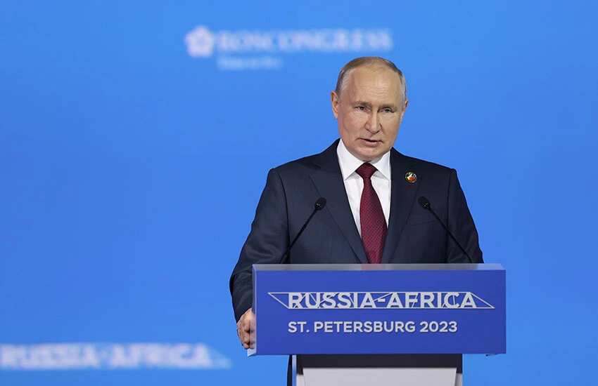Rusya Devlet Başkanı Vladimir Putin, St. Petersburg'da düzenlenen Rusya-Afrika Zirvesi'nde konuştu.