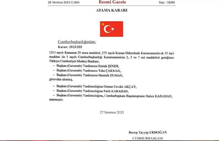 Merkez Bankası'na kritik atamalar! Başkan yardımcıları görevden alındı