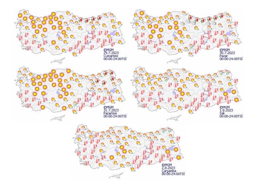 Meteoroloji'den birçok ile uyarı: Gök gürültülü sağanak geliyor... Güneşe aldanmayın! (29 Temmuz hava durumu)