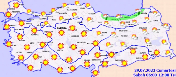 Meteoroloji'den birçok ile uyarı: Gök gürültülü sağanak geliyor... Güneşe aldanmayın! (29 Temmuz hava durumu)