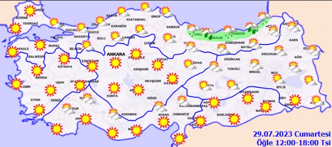 Meteoroloji'den birçok ile uyarı: Gök gürültülü sağanak geliyor... Güneşe aldanmayın! (29 Temmuz hava durumu)