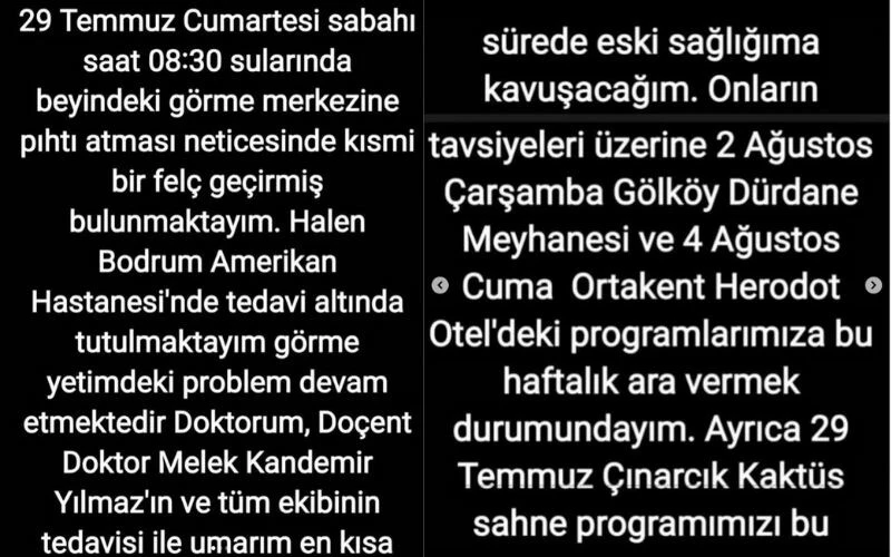 Ünlü şarkıcıdan üzen haber! Gökhan Sezen kısmi felç geçirdiğini açıkladı