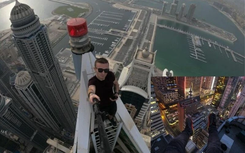 Olacağı buydu! Tehlikeli yükseklere tırmanan fenomen 68. kattan düşerek öldü!