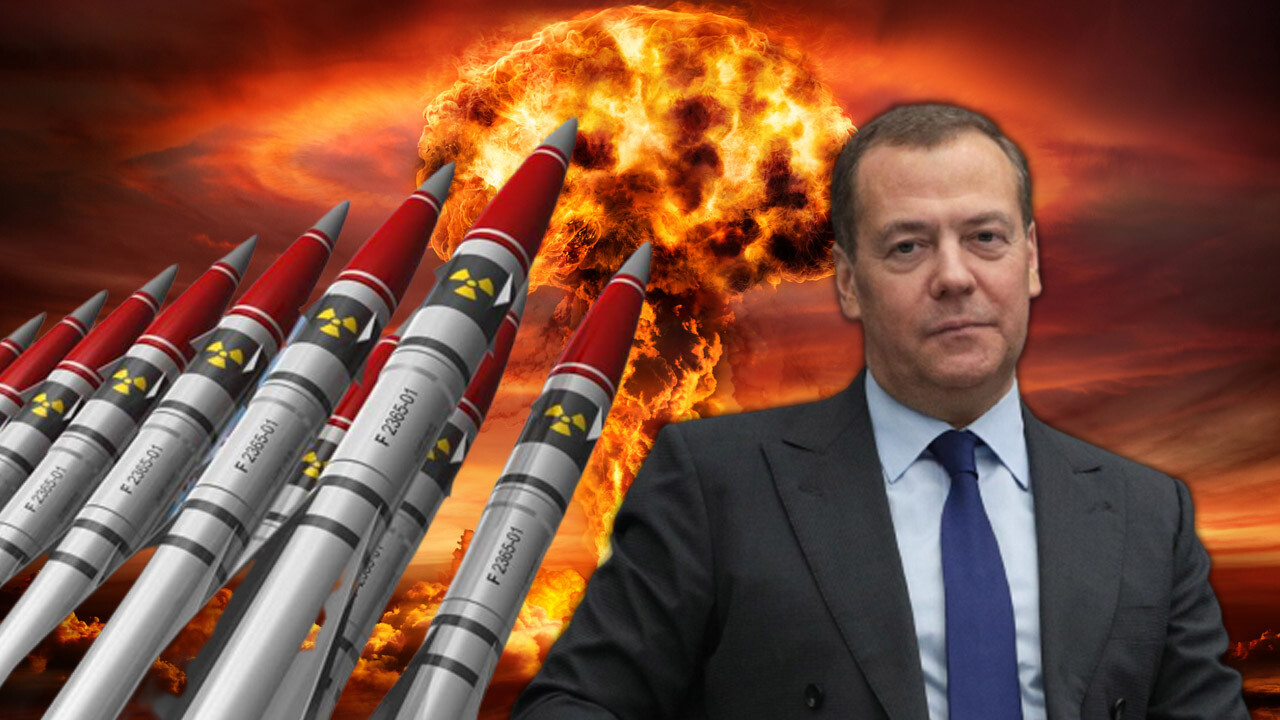 Medvedev&#039;den alenen tehdit: Dünya nükleer alevler içinde kalır!