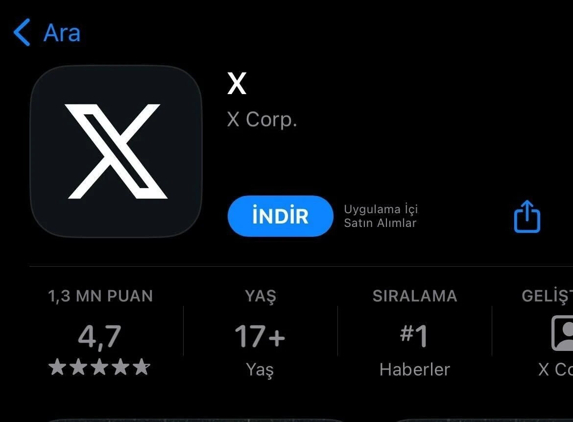 Apple'dan Elon Musk'a jest: Twitter, günler sonra App Store’da ‘X’ oldu
