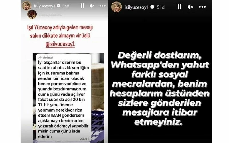 Usta oyuncuya dolandırıcılık şoku: Işıl Yücesoy, gece yarısı siber suçlara koştu!