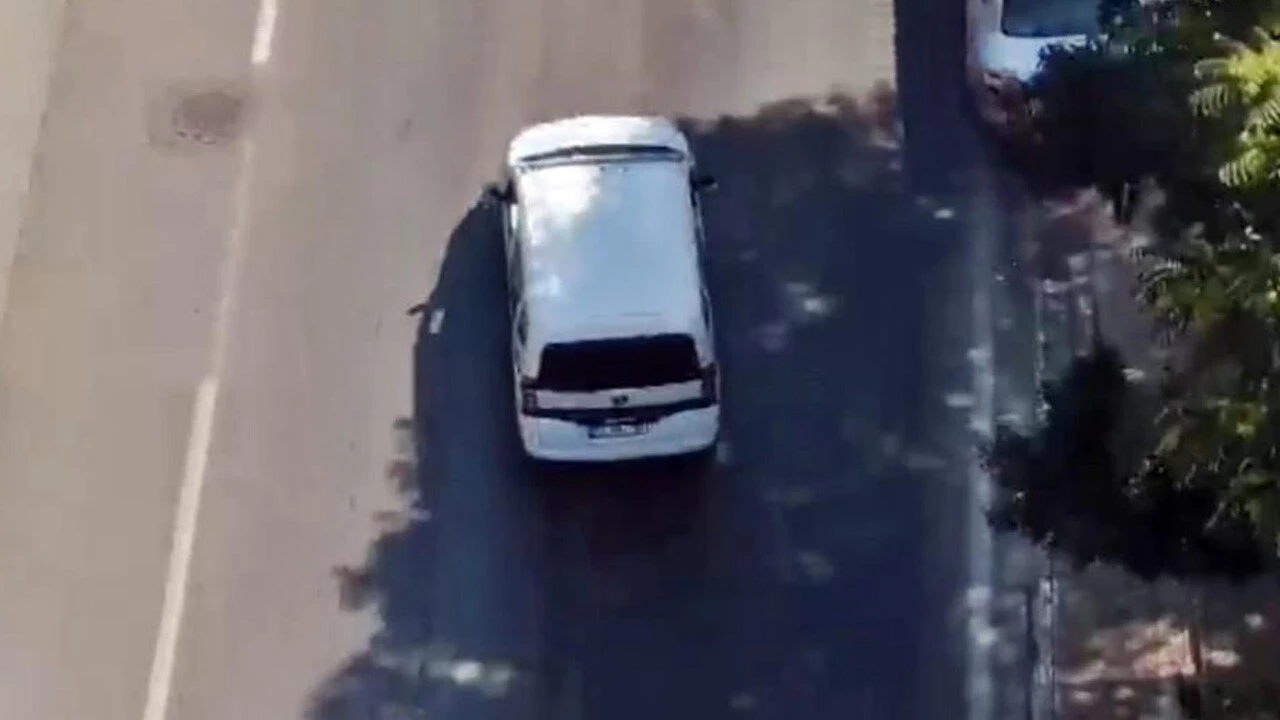 Korsan taksiciler drone ile takip edildi
