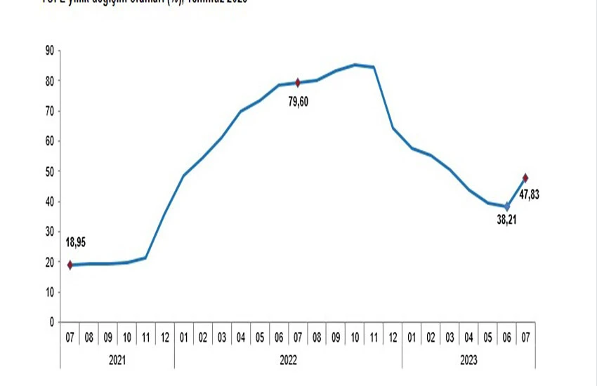 TÜİK, temmuz ayı enflasyon verilerini açıkladı, rekor artış kaydedildi