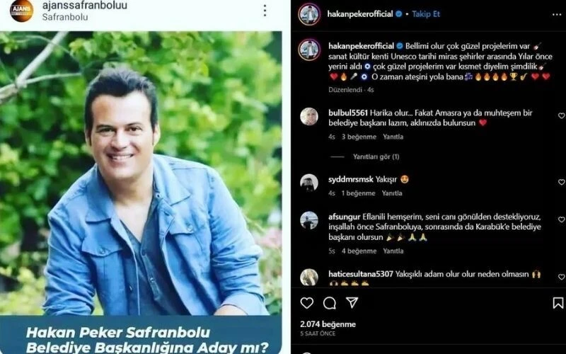 Hakan Peker belediye başkanı adayı mı oluyor? ‘Çok güzel projelerim var’