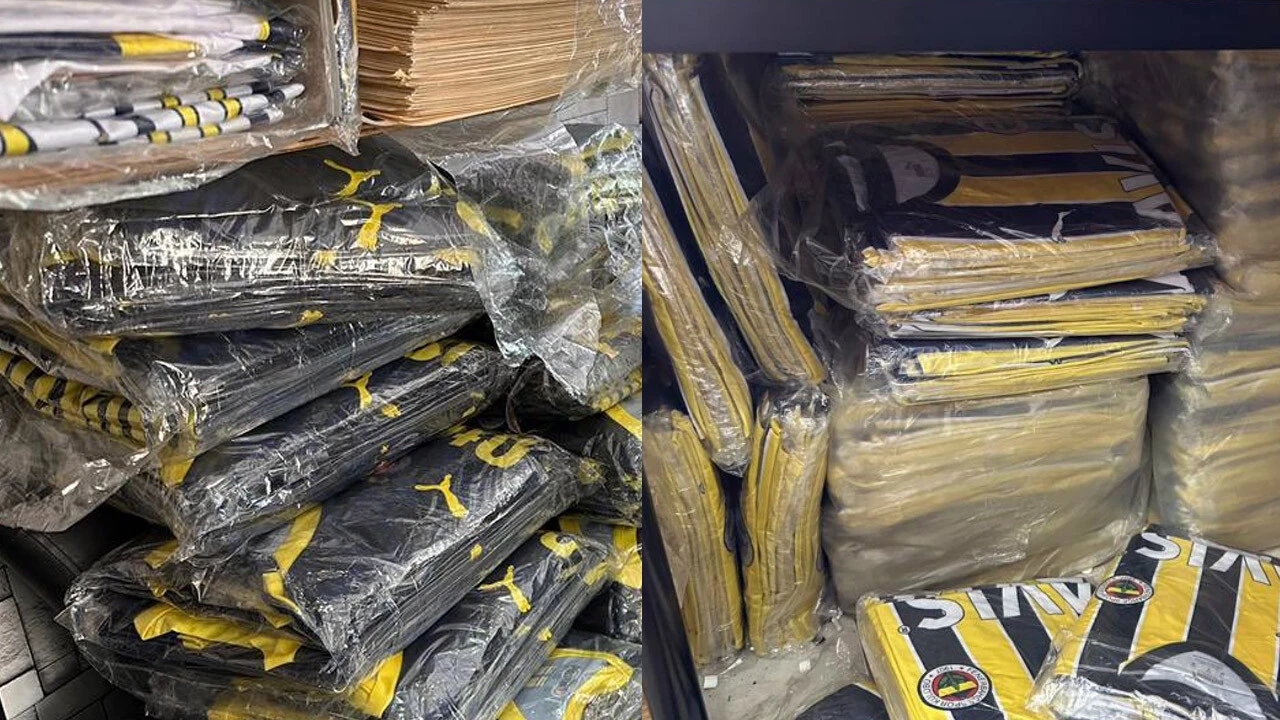 İstanbul'da 'sahte forma' baskını! Binlerce sarı-laciverli ürün ele geçirildi