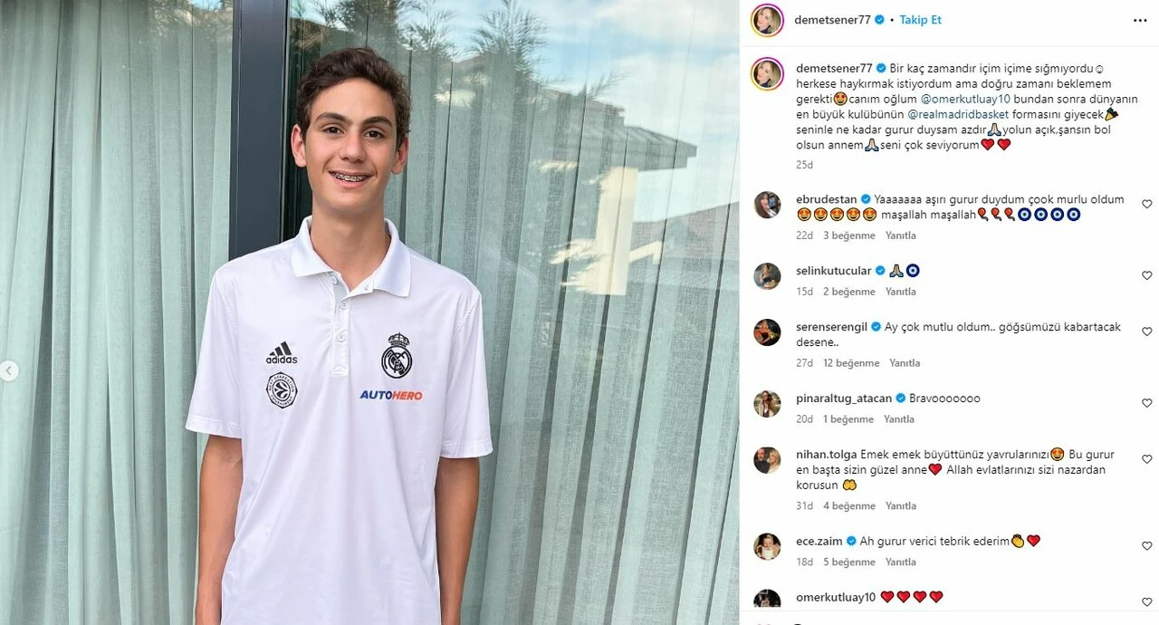 Babasının pabucunu dama attı! İbrahim Kutluay ve Demet Şener’in oğlu dünyaca ünlü kulübe transfer oldu