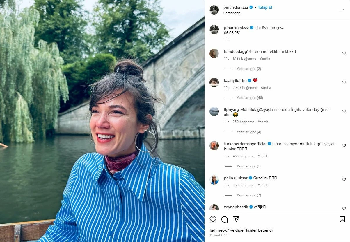 Pınar Deniz evlilik teklifi mi aldı? Ünlü oyuncu gözyaşları içinde paylaşım yaptı...