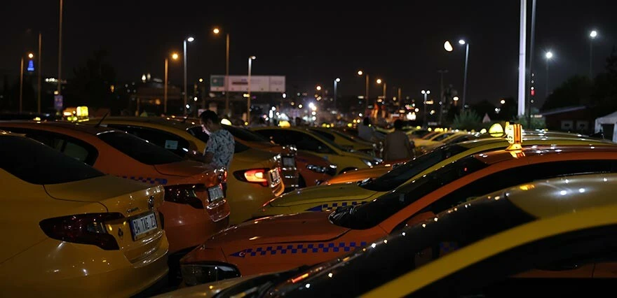 taksi İstanbul'da <a href=