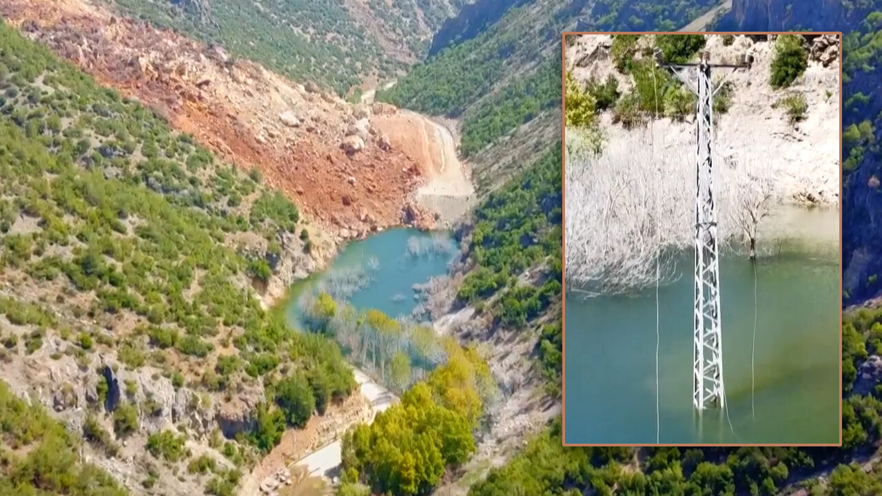 Deprem etkisiyle doğal göl oluştu! 15 metre