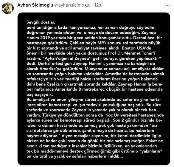 Hasta eşini terk edip parasız bıraktığı iddia edildi! Ünlü müzisyen Ayhan Sicimoğlu sonunda patladı…