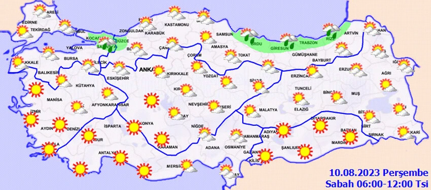 Meteoroloji, son hava durumu tahmin raporunu yayımladı.