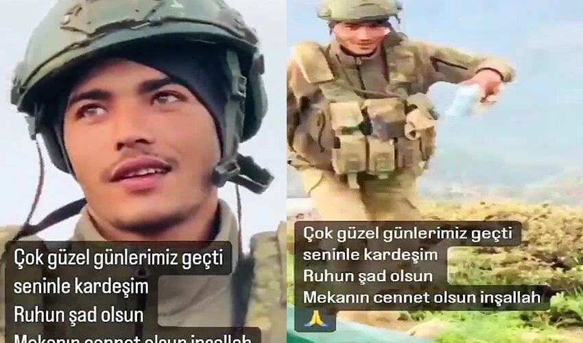 Amcası gibi şehit olan Kemal Özek’in son görüntüleri duygulandırdı
