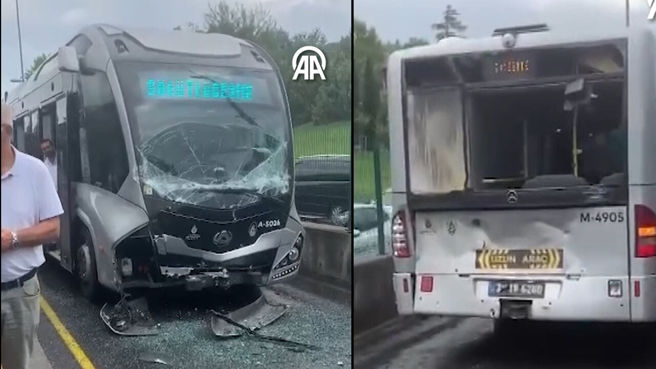 Metrobüs hattında art arda 2 kaza! Yolculuk çileye dönüştü