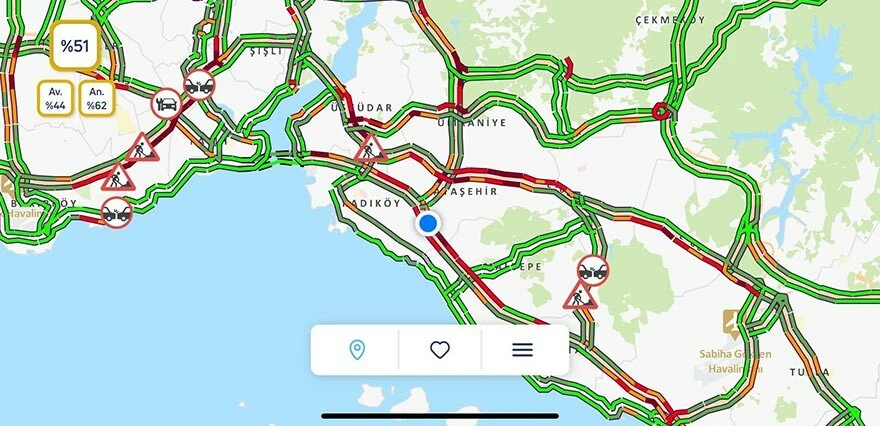 İstanbul'da yağmur etkisi! Trafik durma noktasına geldi