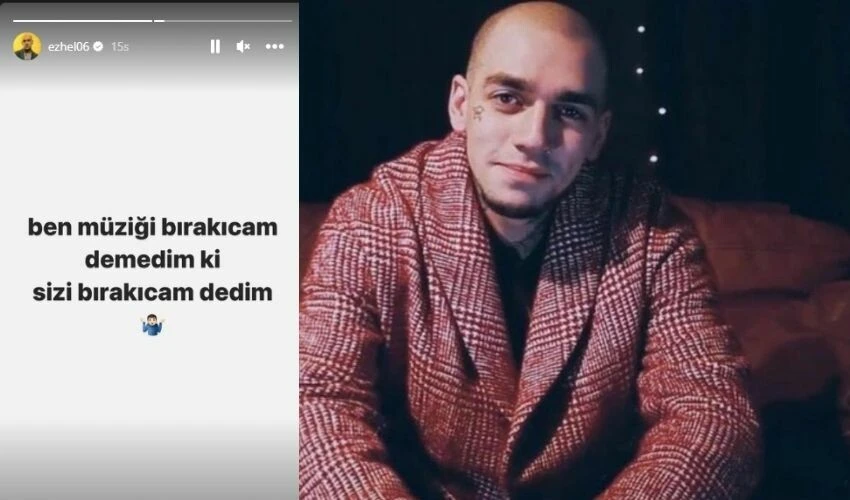 Ezhel'den kafa karıştıran paylaşım! Müziği mi bırakıyor?