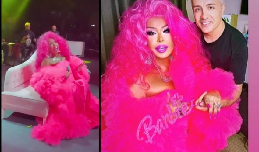 Bülent Ersoy sahneye pembeler içinde çıktı! Barbie akımına son noktayı koydu