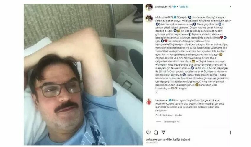 Ufuk Özkan sahalara döndü! Setten paylaştığı kare takipçilerini sevindirdi