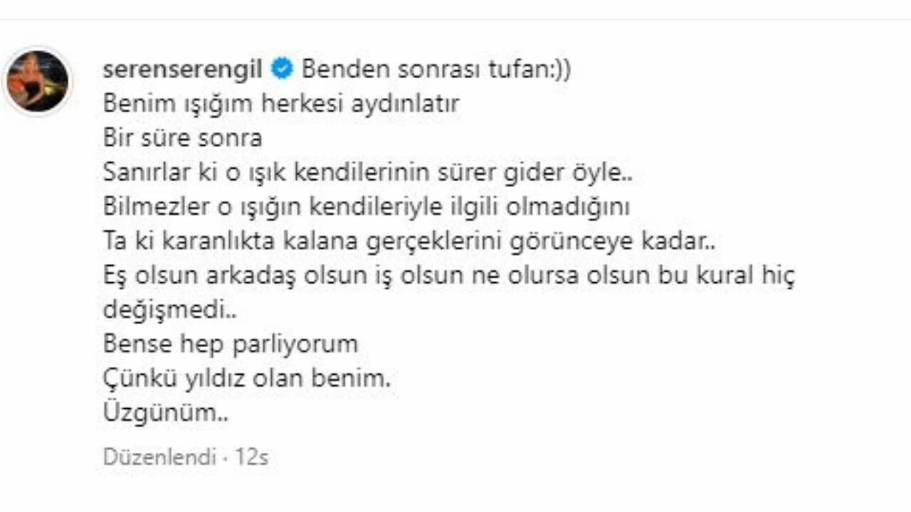 Söylemezsem Olmaz ekibi dağılınca Seren Serengil’den yorum gecikmedi: Çünkü yıldız olan benim!