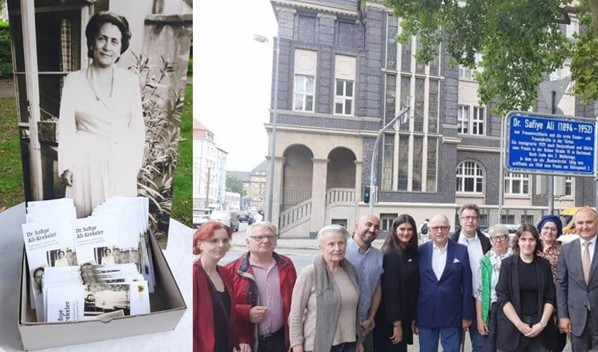 Almanya'daki bir sokağın adı artık Türkiye'nin ilk kadın doktoru Safiye Ali'nin ismi