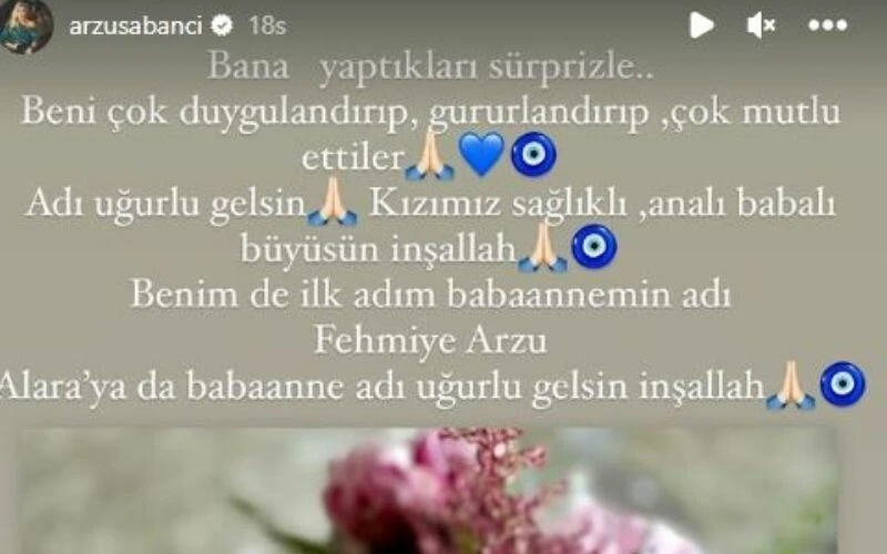 Arzu Sabancı Torununa adı verilen <a href=