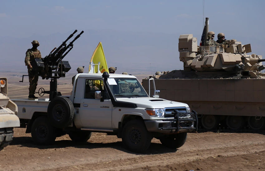 ABD'nin YPG ile ortak tatbikatları sürüyor.