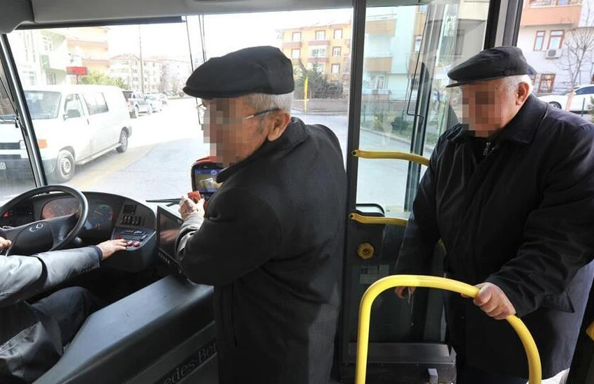 65 yaş üstü ücretsiz taşınıyor