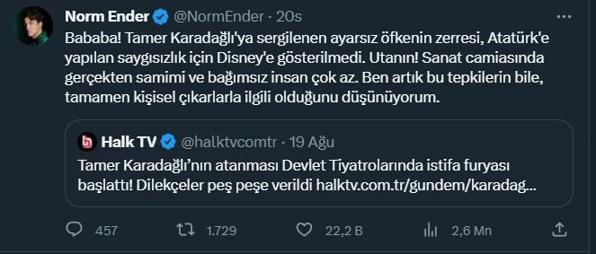 Ünlü rapçi Norm Ender’den <a href=