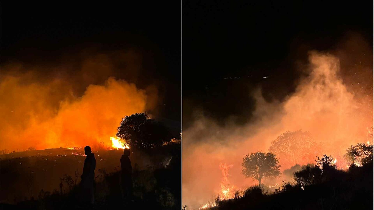 Marmara Adası&#039;nda yangın: Ekipler alevlere müdahale ediyor