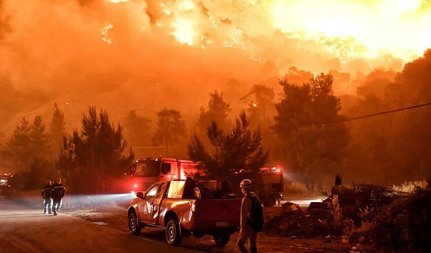 Türk köylerine sıçrayan Yunanistan yangınından acı haber