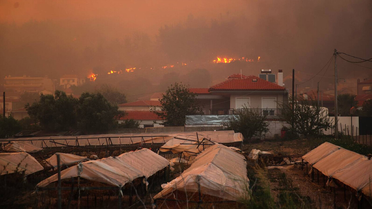 Türk köylerine sıçrayan Yunanistan yangınından acı haber