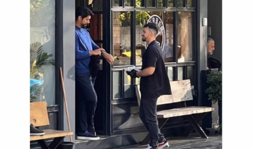 Burak Özçivit ve Mert Yazıcıoğlu film çekiminde ilk kez görüntülendi!