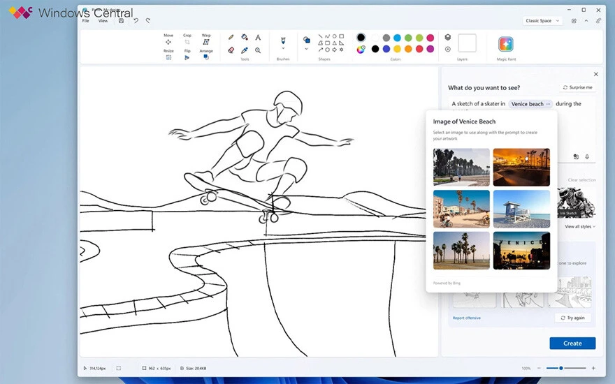 Paint'e yapay zeka geliyor: Yazdıklarınızı resme dönüştürecek